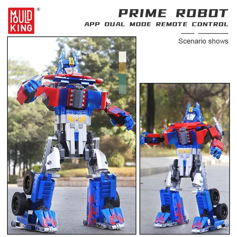 Building Blocks MOC Tech RC Motorized Prime Robot Bricks Toys 15036 - 7