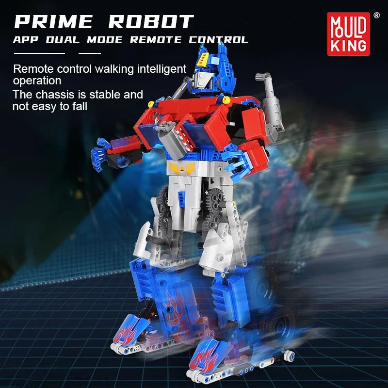 Building Blocks MOC Tech RC Motorized Prime Robot Bricks Toys 15036 - 4