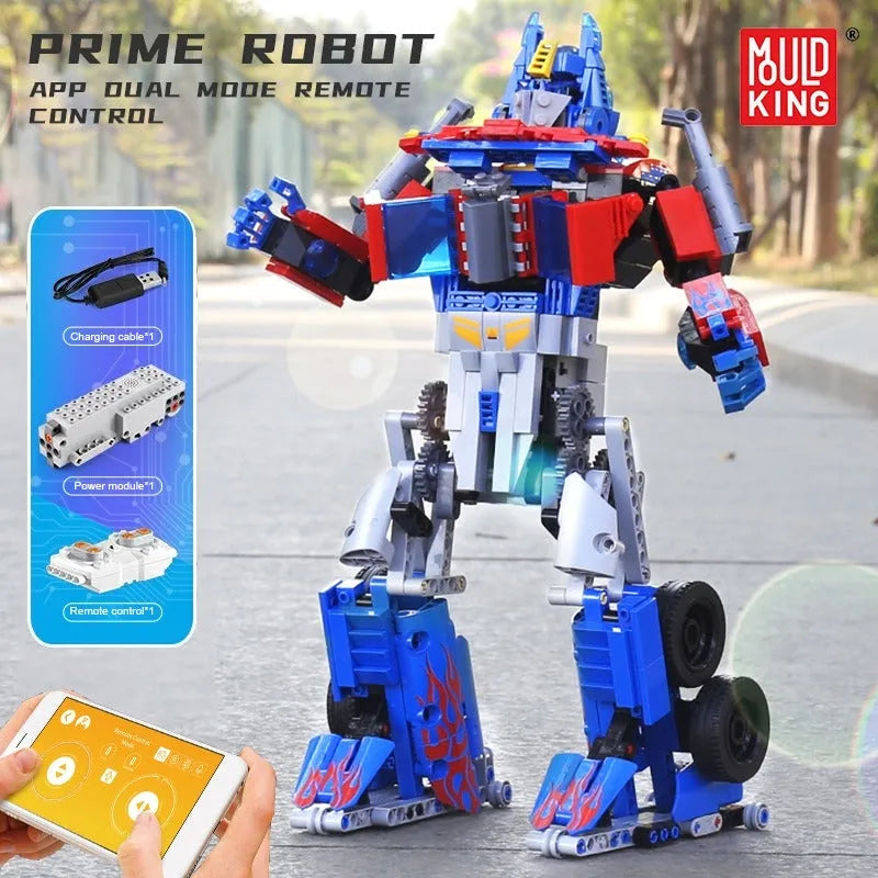 Building Blocks MOC Tech RC Motorized Prime Robot Bricks Toys 15036 - 3