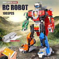 Thumbnail for Building Blocks MOC Tech RC Motorized Transformer Beast Robot Bricks Toy - 5