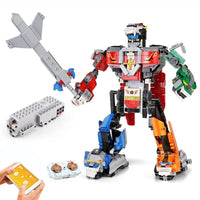 Thumbnail for Building Blocks MOC Tech RC Motorized Transformer Beast Robot Bricks Toy - 1