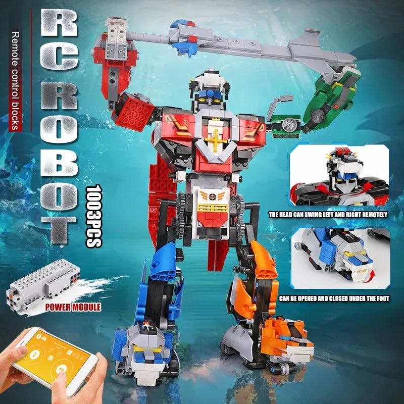 Building Blocks MOC Tech RC Motorized Transformer Beast Robot Bricks Toy - 8