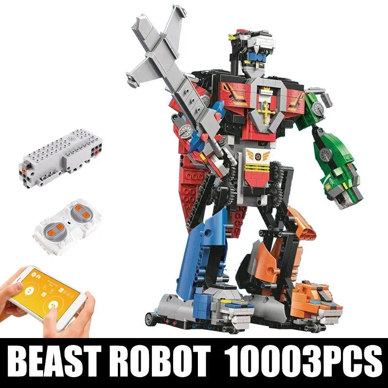 Building Blocks MOC Tech RC Motorized Transformer Beast Robot Bricks Toy - 2