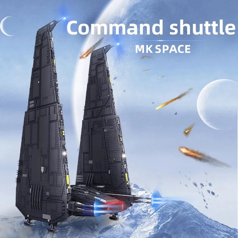 Shuttle Command Machine Building Blocks Star Wars MOC UCS Upsilon Shuttle Toys
