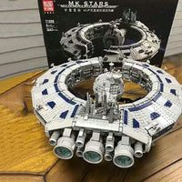 Thumbnail for Building Blocks MOC UCS Star Wars Lucrehulk Star Control Ship Bricks Toy 21008 Construction Set Toys - 15