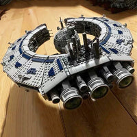 Thumbnail for Building Blocks MOC UCS Star Wars Lucrehulk Star Control Ship Bricks Toy 21008 Construction Set Toys - 14