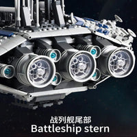 Thumbnail for Building Blocks MOC UCS Star Wars Lucrehulk Star Control Ship Bricks Toy 21008 Construction Set Toys - 12