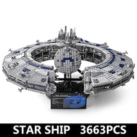 Thumbnail for Building Blocks MOC UCS Star Wars Lucrehulk Star Control Ship Bricks Toy 21008 Construction Set Toys - 6