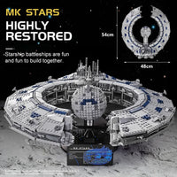 Thumbnail for Building Blocks MOC UCS Star Wars Lucrehulk Star Control Ship Bricks Toy 21008 Construction Set Toys - 13