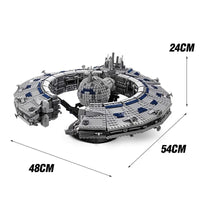 Thumbnail for Building Blocks MOC UCS Star Wars Lucrehulk Star Control Ship Bricks Toy 21008 Construction Set Toys - 4