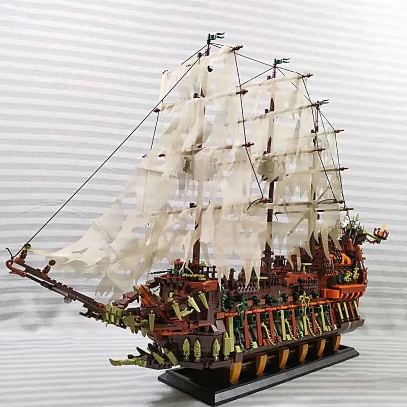 Building Blocks Pirates Of Caribbean MOC 13138 Flying Dutchman Ship Bricks Toy - 8