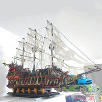 Thumbnail for Building Blocks Pirates Of Caribbean MOC 13138 Flying Dutchman Ship Bricks Toy - 6