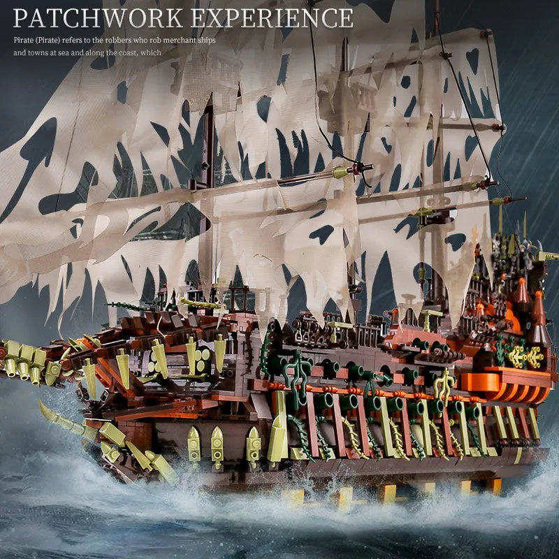 Building Blocks Pirates Of Caribbean MOC 13138 Flying Dutchman Ship Bricks Toy - 12