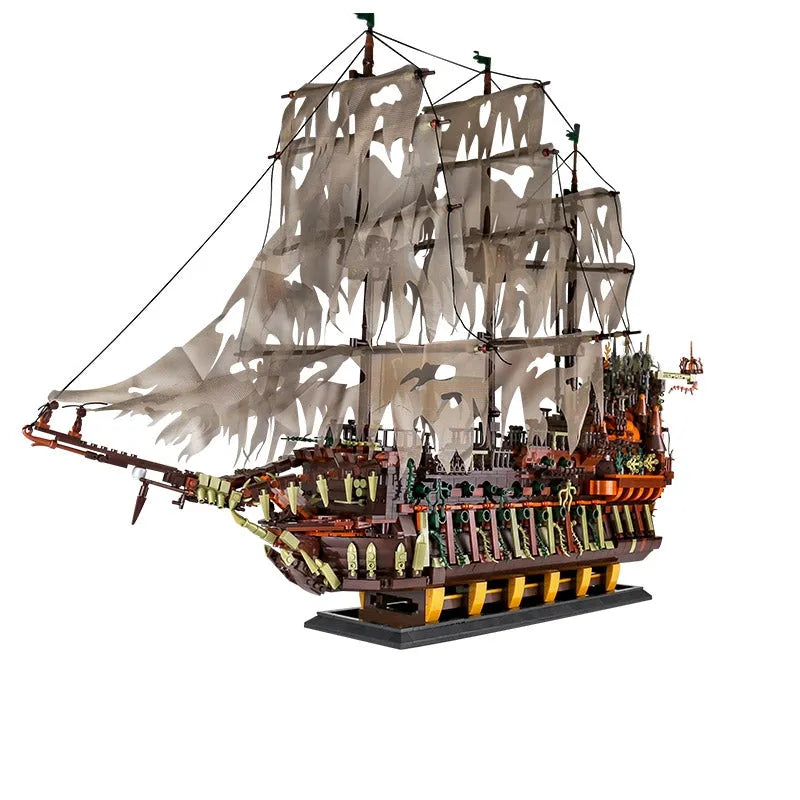 Building Blocks Pirates Of Caribbean MOC 13138 Flying Dutchman Ship Bricks Toy - 1