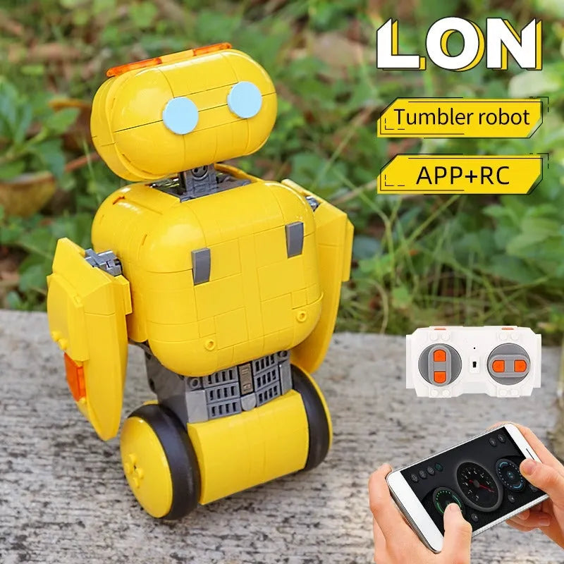 Building Blocks RC APP Intelligent Cute Robot Bricks STEM Kids Toys Construction Set Toys - 2