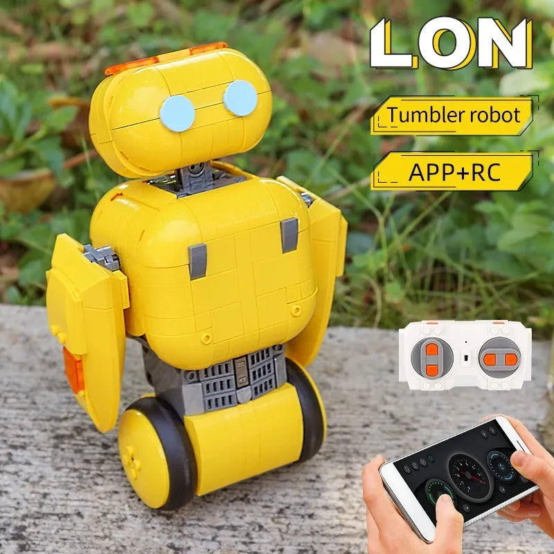 Building Blocks RC APP Intelligent Cute Robot Bricks STEM Kids Toys - 2