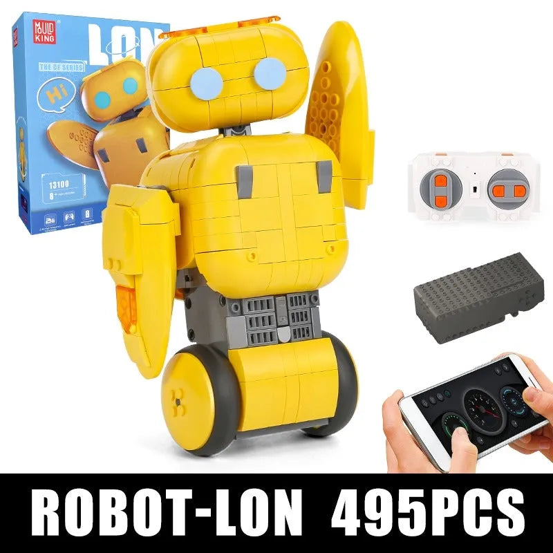 Building Blocks RC APP Intelligent Cute Robot Bricks STEM Kids Toys - 1