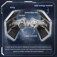 Thumbnail for Building Blocks Star Wars 21048 UCS MOC Tie Fighter Bomber Bricks Toys - 10
