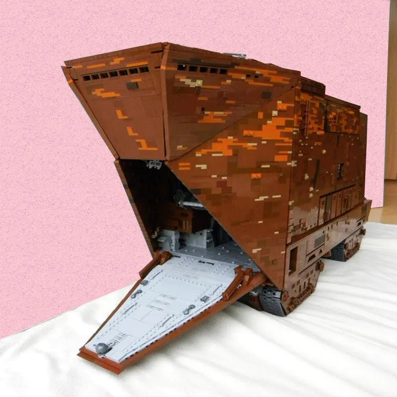 Building Blocks Star Wars MOC 21009 Cavegod UCS Sandcrawler Bricks Toy - 15