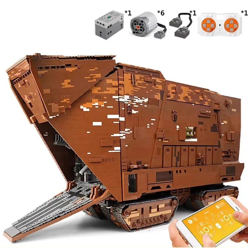 Building Blocks Star Wars MOC 21009 Cavegod UCS Sandcrawler Bricks Toy - 1