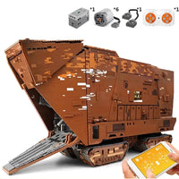Thumbnail for Building Blocks Star Wars MOC 21009 Cavegod UCS Sandcrawler Bricks Toy - 1