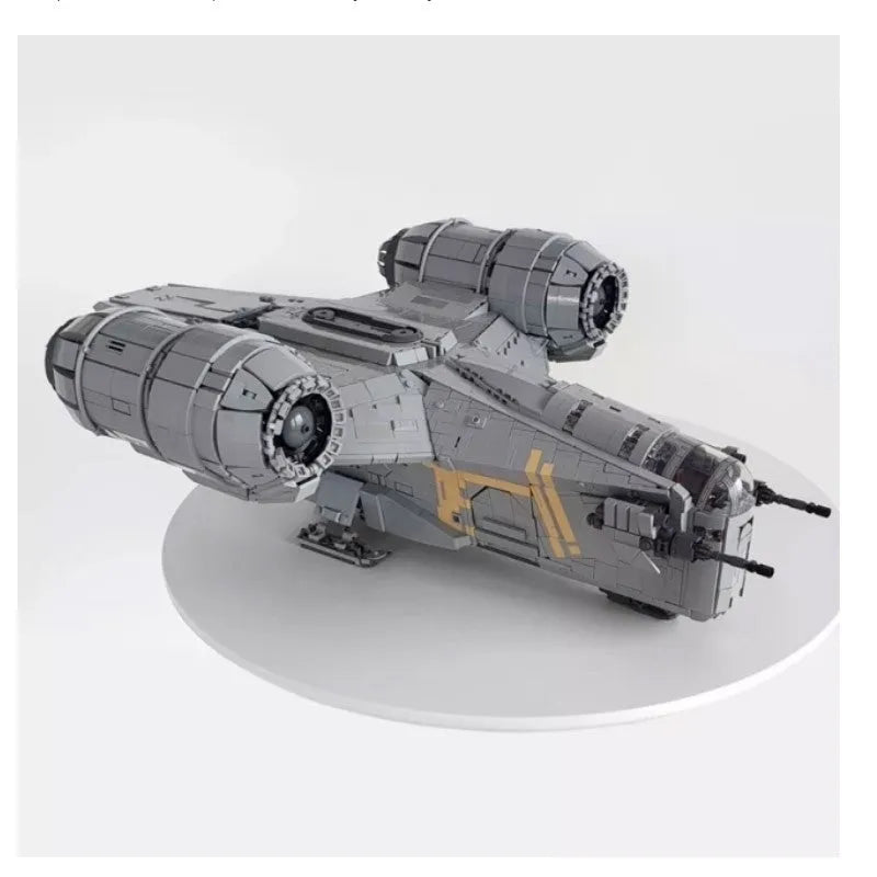 Building Blocks Star Wars MOC 21023 UCS Razor Crest Spaceship Bricks Toys - 5