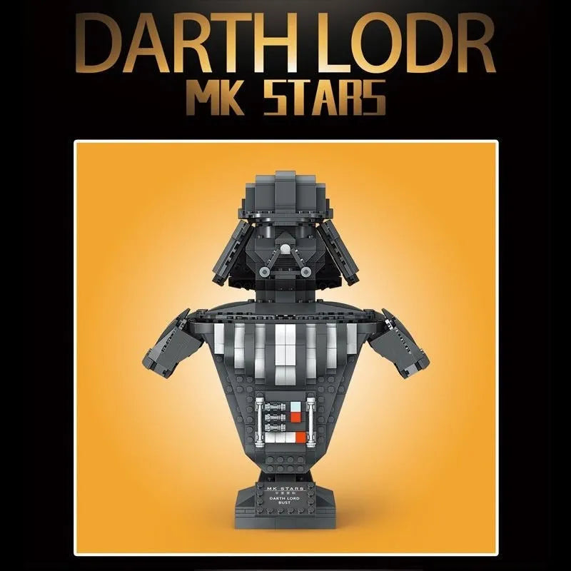 Building Blocks Star Wars MOC Darth Lord Vader Bust Helmet Bricks Toy 21020 - 9