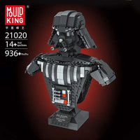 Thumbnail for Building Blocks Star Wars MOC Darth Lord Vader Bust Helmet Bricks Toy 21020 - 2