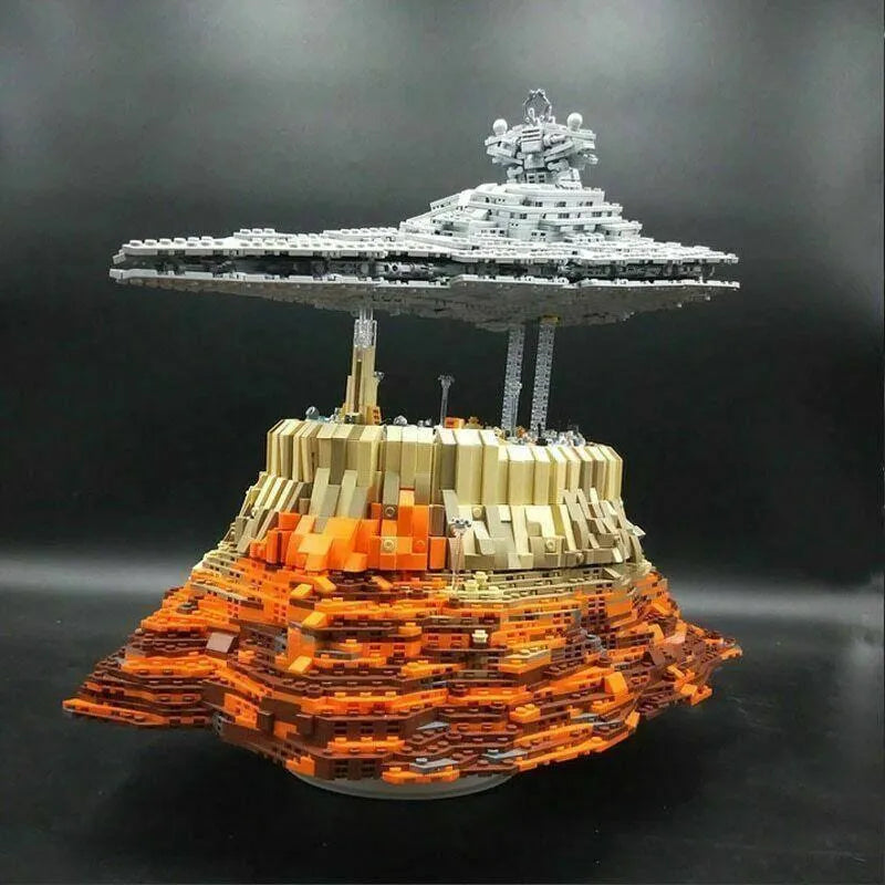 Building Blocks Star Wars MOC Destroyer Empire Ship Over Jedha Bricks Toy - 2