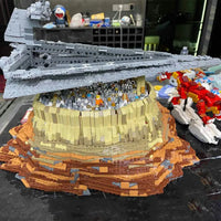 Thumbnail for Building Blocks Star Wars MOC Destroyer Empire Ship Over Jedha Bricks Toy Construction Set Toys - 9