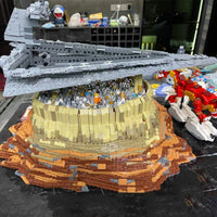 Thumbnail for Building Blocks Star Wars MOC Destroyer Empire Ship Over Jedha Bricks Toy - 9