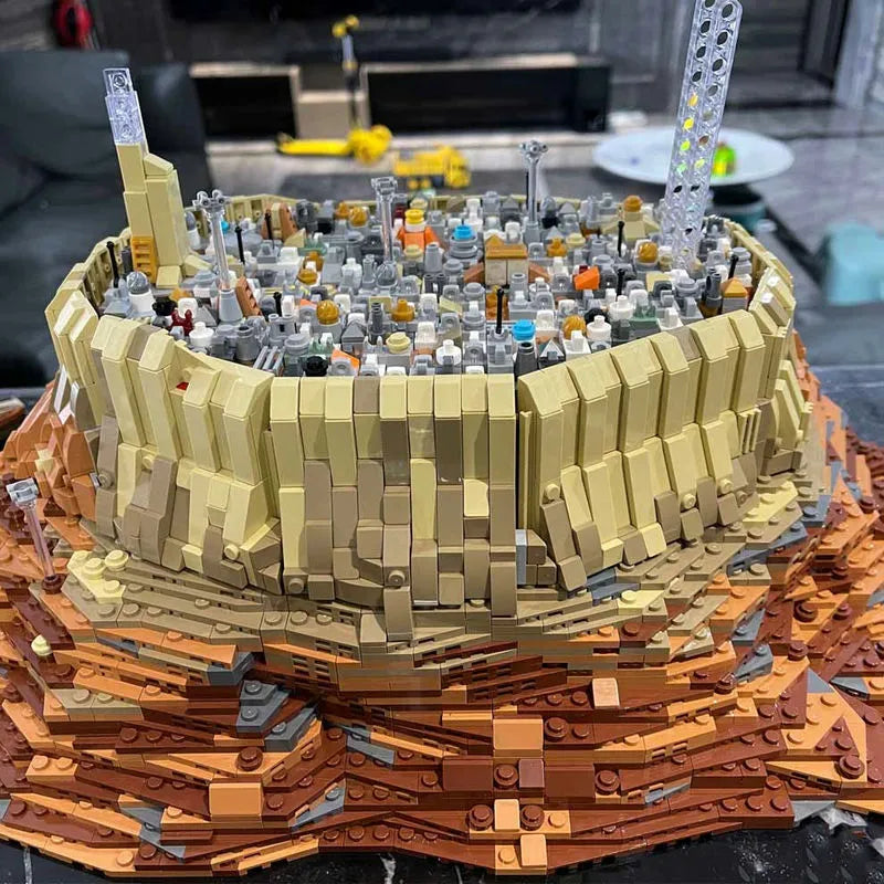 Building Blocks Star Wars MOC Destroyer Empire Ship Over Jedha Bricks Toy - 11