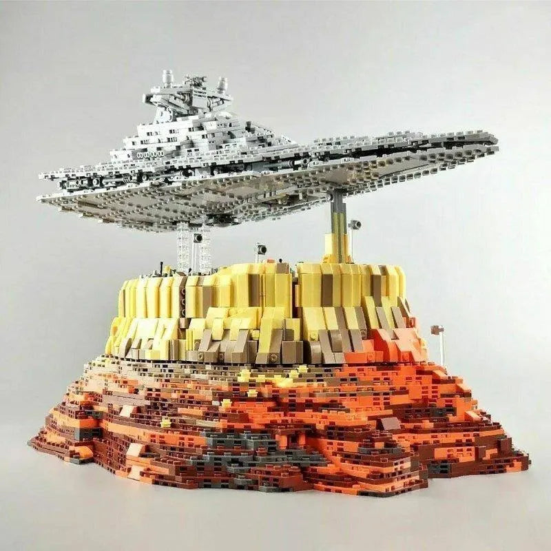 Building Blocks Star Wars MOC Destroyer Empire Ship Over Jedha Bricks Toy - 4