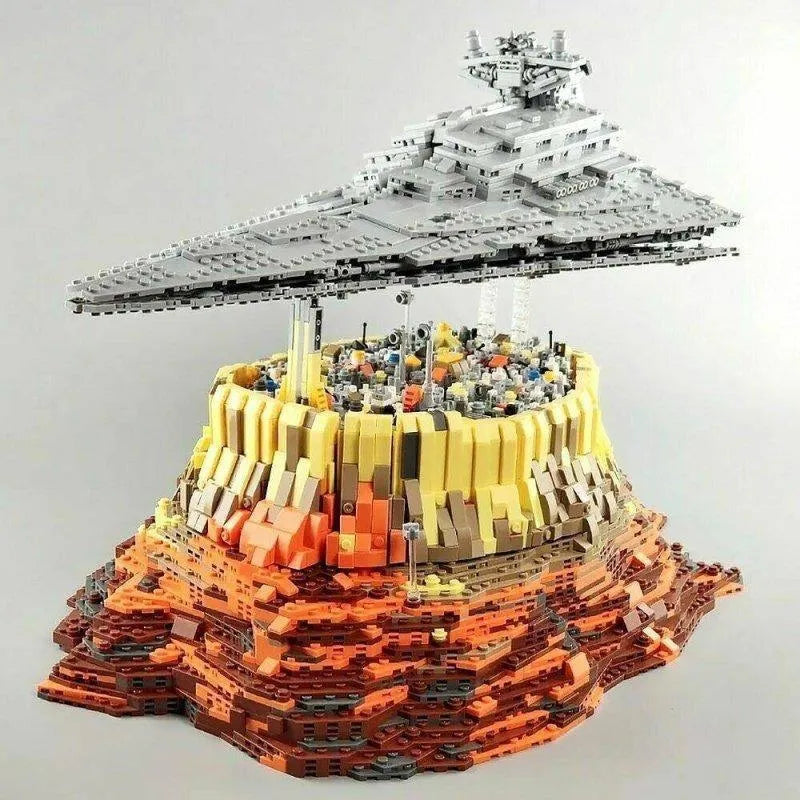 Building Blocks Star Wars MOC Destroyer Empire Ship Over Jedha Bricks Toy Construction Set Toys - 6