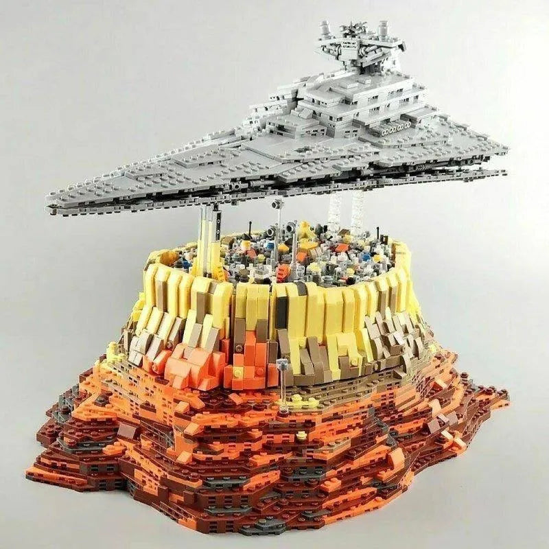 Building Blocks Star Wars MOC Destroyer Empire Ship Over Jedha Bricks Toy - 6