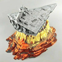 Thumbnail for Building Blocks Star Wars MOC Destroyer Empire Ship Over Jedha Bricks Toy Construction Set Toys - 1