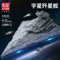 Thumbnail for Building Blocks Star Wars MOC ISD Monarch Imperial Destroyer Bricks Toys 13135 - 3