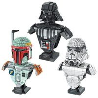 Thumbnail for Building Blocks Star Wars MOC Trooper Bust Helmet Bricks Toys 21022 - 8