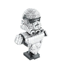 Thumbnail for Building Blocks Star Wars MOC Trooper Bust Helmet Bricks Toys 21022 - 7
