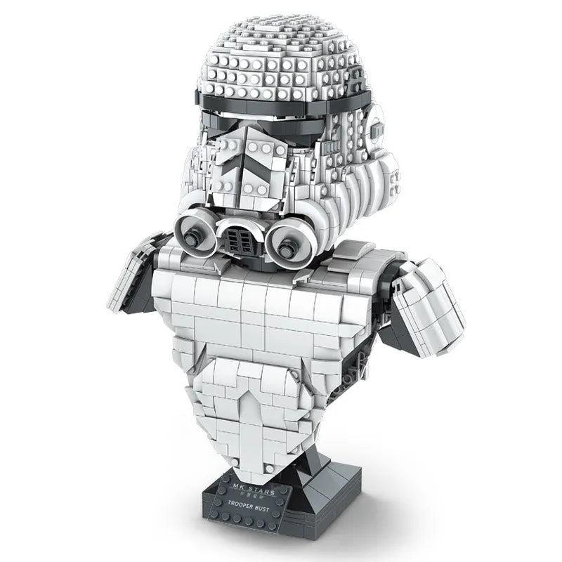 Building Blocks Star Wars MOC Trooper Bust Helmet Bricks Toys 21022 Construction Set Toys - 1