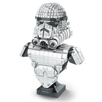Thumbnail for Building Blocks Star Wars MOC Trooper Bust Helmet Bricks Toys 21022 - 1