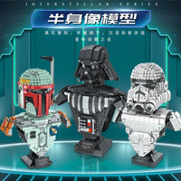 Thumbnail for Building Blocks Star Wars MOC Trooper Bust Helmet Bricks Toys 21022 - 3