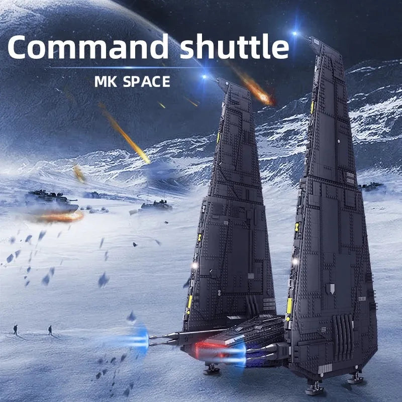 Building Blocks Star Wars MOC UCS Command Upsilon Shuttle Space Ship Bricks - 3
