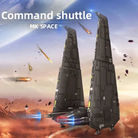Thumbnail for Building Blocks Star Wars MOC UCS Command Upsilon Shuttle Space Ship Bricks Construction Set Toys - 2