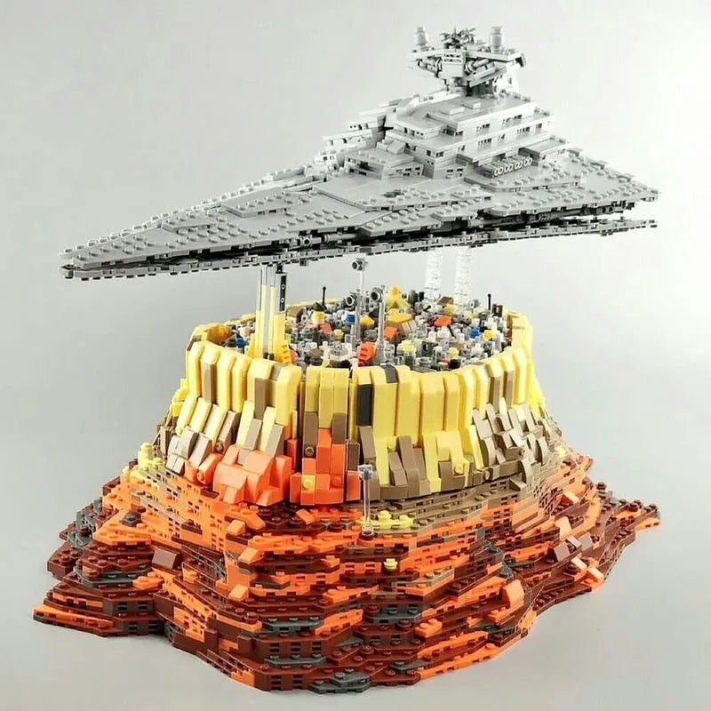 Building Blocks Star Wars MOC UCS Empire Over Jedha City Bricks Toy Construction Set Toys - 7