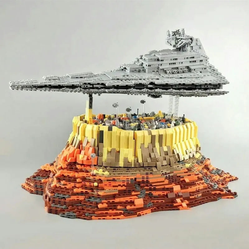 Building Blocks Star Wars MOC UCS Empire Over Jedha City Bricks Toy Construction Set Toys - 6