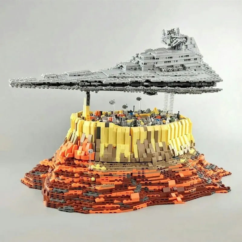 Building Blocks Star Wars MOC UCS Empire Over Jedha City Bricks Toy - 6