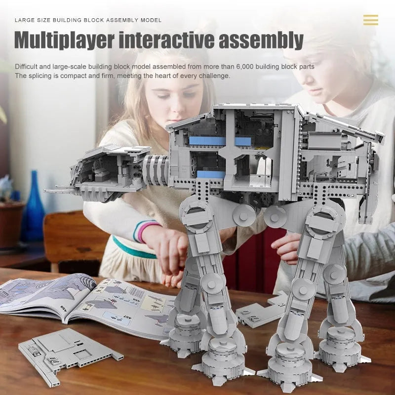 Building Blocks Star Wars MOC UCS Motor AT-AT Walker Bricks Toy EU Stock Construction Set Toys - 4
