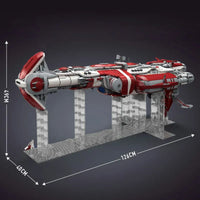 Thumbnail for Building Blocks Star Wars MOC UCS Old Republic Escort Cruiser Ship Bricks Toys - 7