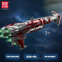 Thumbnail for Building Blocks Star Wars MOC UCS Old Republic Escort Cruiser Ship Bricks Toys - 3